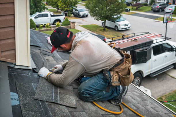 Professional Flat Roof Repair technician working in Gladys, VA